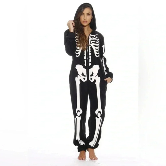 NWT Just Love Skeleton Adult Oneise for Women Sz L - Picture 1 of 6